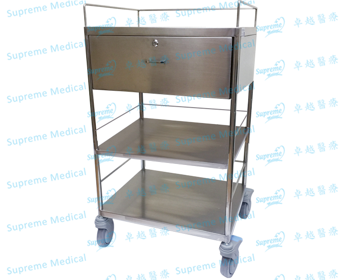 Stainless Steel Medicine Trolley