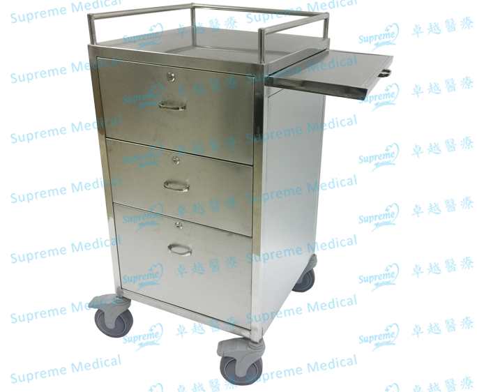 Stainless Steel Medicine Trolley