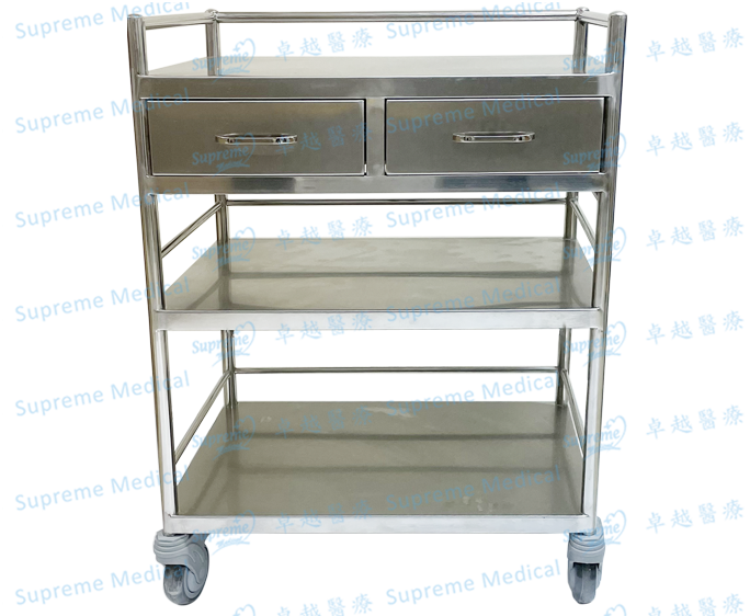 Stainless Steel Medicine Trolley