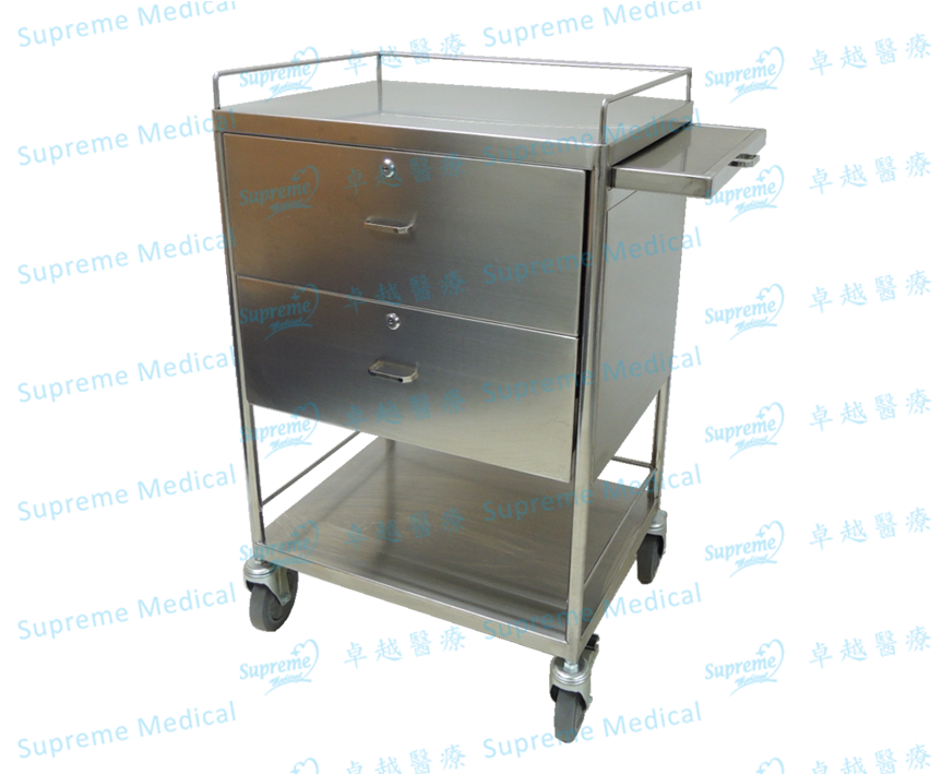 Stainless Steel Medicine Trolley