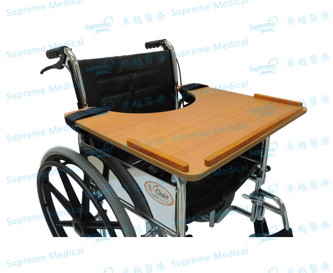 Wooden Wheelchair Tray (with ledges)