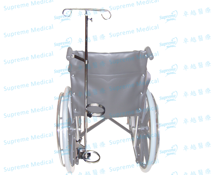 Wheelchair IV Pole / Oxygen Holder