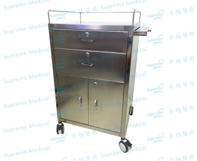 Stainless Steel Medicine Trolley