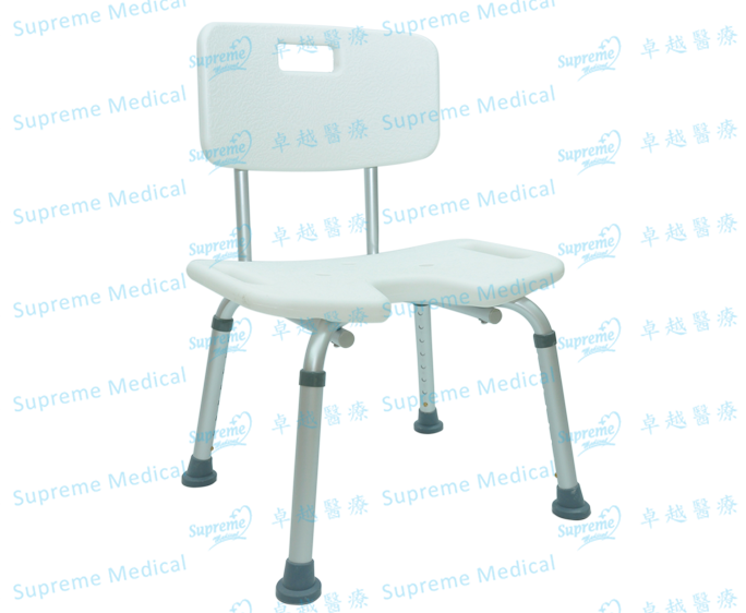 Aluminium Shower Chair (with Backrest)